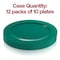 Smarty Had A Party 10.25" Solid Green Holiday Round Disposable Plastic Dinner Plates (120 Plates), 120PK 110GR-CASE - alternate 6