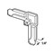 Prime-Line Screen Frame Corner White Plastic 1/4 in W X 3/4 in L White, 100PK PL 14298 - alternate 4