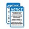 Signmission Notice Entering this facility constitutes valid consent, 18'' X 24'', Heavy Gauge Aluminum, 2PK A-1824-2PACK-2815 - alternate 1