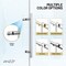 Anzzi 60in Reversible Frameless Sliding Deco-Glass Shower Door w/ Soft-Close System Brushed Nickel Finish SD-AZ20-02BN - alternate 11