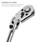 Js Products 3/8-Inch Drive 72-Tooth 180-Degree Flex-Head Reversible Quick-Release Ratchet w/18-Inch Long Full P 60574 - alternate 5