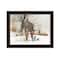 Homeroots The Joy of Snow 3 Black Framed Print Wall Art 407376 - alternate 1