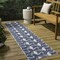 Jonathan Y Liana Casual Coastal Flamingos Two-Tone Navy/White 2 ft. x 8 ft. Indoor/Outdoor Runner Rug TSN401B-28 - alternate 1