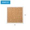 Mastervision White Speckled Cork Bulletin Board, White MDF Frame, 18" X 18" SF2414116616 - alternate 7
