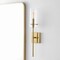 Jonathan Y Cato 4.5" 1-Light Bohemian Farmhouse Iron/Glass LED Vanity, Brass Gold/Clear JYL7805C - alternate 8