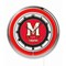 Holland Bar Stool Co University of Maryland Double Neon 19" Clock Clk19Mrylnd - alternate 1