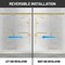 Anzzi 76 in. x 56-60in. Frameless Sliding Shower Door in Brushed Gold , 3/8in 10mm Tempered Clear Glass SD-AZ21-02BG - alternate 11