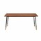 Homeroots 63" Brown Wood Dining Table with Black Steel Legs 400753 - alternate 1