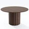 Homeroots 52" Brown Wood Pedestal Base Round Top Dining Table 720942 - alternate 1