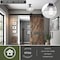 Vaxcel VAXCEL Huntley 12-in W Bronze Farmhouse Schoolhouse Semi Flush Mount Ceiling Light Clear Glass C0177 - alternate 9