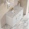 James Martin Vanities Bellshire 48" Single Vanity, Bright White w/ 3 CM Victorian Silver Silestone Top 660-V48-BW-3VSL - alternate 9