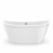 Maax Delsia 6032 Acrylix Freestanding Center Drain Bathtub in White with White Skirt 106192-000-002-104 - alternate 4