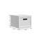 Homeroots 13" White Plastic Filing Cabinet 723062 - alternate 5