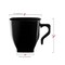 Smarty Had A Party 2 oz. Black Square Plastic Mini Coffee Tea Cups, 240PK 6937B-CASE - alternate 8