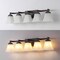 Jonathan Y Staunton 32.5" 5-Light Farmhouse Cottage Metal LED Vanity Light w/Frosted Glass Shades, Oil Rubbed Br JYL7622A - alternate 11