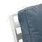 Leisuremod Walbrooke 3-Piece Outdoor Patio Set, White Aluminum Frame & Removable Cushions, Navy Blue WW-57-31NBU - alternate 9