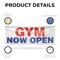 Signmission Gym Now Open, 48 Inch x 120 Inch, Vinyl Banner B-120-30684 - alternate 4