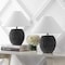 Jonathan Y Effie 18.25" Minimalist Scandinavian Ceramic/Iron Hobnail LED Table Lamp, Matte Black, 2PK JYL5601A-SET2 - alternate 10