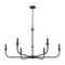 Z-Lite Tova Matte Black 6 Light Chandelier 3049-45MB - alternate 7