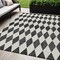 Homeroots 5' X 8' Black Geometric Washable Indoor Outdoor Area Rug 577014 - alternate 1