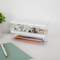 Martha Stewart Brody Clear Plastic Storage Organizer Bins W/ White Engineered Wood Lids, SM-x2/MED-x1 BE-PB3316-WD-3-CL-WH-MS - alternate 10