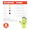 Ergodyne Gloves, Nitrile Coated, CR, A2, Lime, M, PK144 7022-CASE - alternate 8