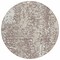 Homeroots 8' Taupe And Ivory Round Abstract Washable Indoor Outdoor Area Rug 612967 - alternate 8