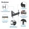 Brookstone Full Motion Wall Mount for 36 in-85 in TVs, Swivel, Tilt, Max 77 lbs BKS-720-846 - alternate 5