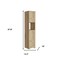 Homeroots 14" Natural Wood Freestanding Double Door Bathroom Vanity 543618 - alternate 6
