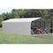 Arrow Storage Products 20 x 20 x 9 ft Eggshell Steel Carport with 3 Wall Kits CPH202009ECL3 - alternate 6