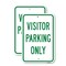 Signmission Visitor Parking Only, 18'' X 24'' 2 Signs, Heavy Gauge Aluminum, 2PK A-1824-2PACK-24692 - alternate 1