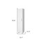 Homeroots 16" White Accent Cabinet With Four Shelves 518204 - alternate 6