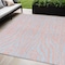 Homeroots 5' X 8' Pink And Gray Animal Print Washable Indoor Outdoor Area Rug 600697 - alternate 1