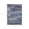 Homeroots 8' X 10' Blue And Charcoal Abstract Washable Indoor Outdoor Area Rug 630918 - alternate 6