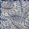 Homeroots 4' X 6' Navy Blue And Ivory Botanical Leaves Indoor Outdoor Area Rug 546652 - alternate 9