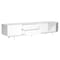 Homeroots 82in White Manufactured And Wood Cabinet Enclosed Storage TV Stand 370442 - alternate 7
