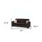 Homeroots 87" Brown Microfiber And Faux Leather Sleeper Sofa And Toss Pillows 607170 - alternate 6