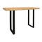 Homeroots 47" Natural and Black Solid Wood and Metal Live Edge Console Table 604538 - alternate 7