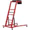 Traxion Engineered Products Quality Economy Topside Creeper-Red With Expanded Metal Steps And Hook And Loop Stomach Pads 3-106 - alternate 1