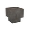 Homeroots 22" Gray Distressed Solid Wood Square Block End Table 565311 - alternate 9