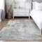 Homeroots 10' X 14' Olive Green And Gray Abstract Washable Indoor Outdoor Area Rug 587883 - alternate 9