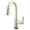 Brizo Litze Smarttouch Pull-Down Prep Faucet with Arc Spout, Knurled Handle Polished Nickel 64943LF-PN - alternate 2
