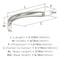 Amerock Parabolic 5-1/16 inch (128mm) Center-to-Center Satin Nickel Cabinet Pull, 10PK 10VMP37347G10 - alternate 4