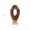 Homeroots 16" Gold And White Aluminum And Marble Abstract Tabletop Sculpture 628142 - alternate 6