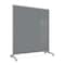 Ghent EZ Mobile Glassboard, Aluminum Frame, Magnetic, 75"H x 62"W, Smoke EZ1MA7562SK - alternate 1
