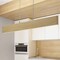 Jonathan Y Draper 32" Adjustable Integrated LED Metal Linear Pendant, Light Brown Wood Finish JYL7018C - alternate 11