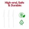 Smarty Had A Party Solid White Moderno Disposable Plastic Dinner Knives, 240PK 9340WH-KN-CASE - alternate 7