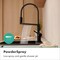 Hansgrohe Talis N Semi-Pro PowderSpray Kitchen Faucet 1.75 GPM in Matte Black 72861671 - alternate 10