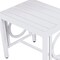 Homeroots 16" White Aluminum Outdoor Side Table 606435 - alternate 6