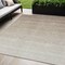 Homeroots 5' X 8' Beige And Ivory Ombre Washable Indoor Outdoor Area Rug 595782 - alternate 1